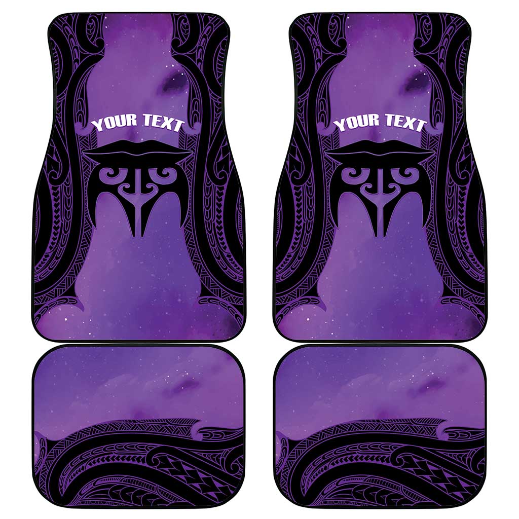 Personalised New Zealand Suffrage Day Car Mats Maori Tattoo Galaxy Vibe - Polynesian Pride