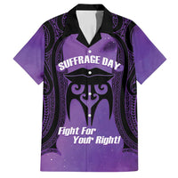 Personalised New Zealand Suffrage Day Family Matching Long Sleeve Bodycon Dress and Hawaiian Shirt Maori Tattoo Galaxy Vibe - Polynesian Pride