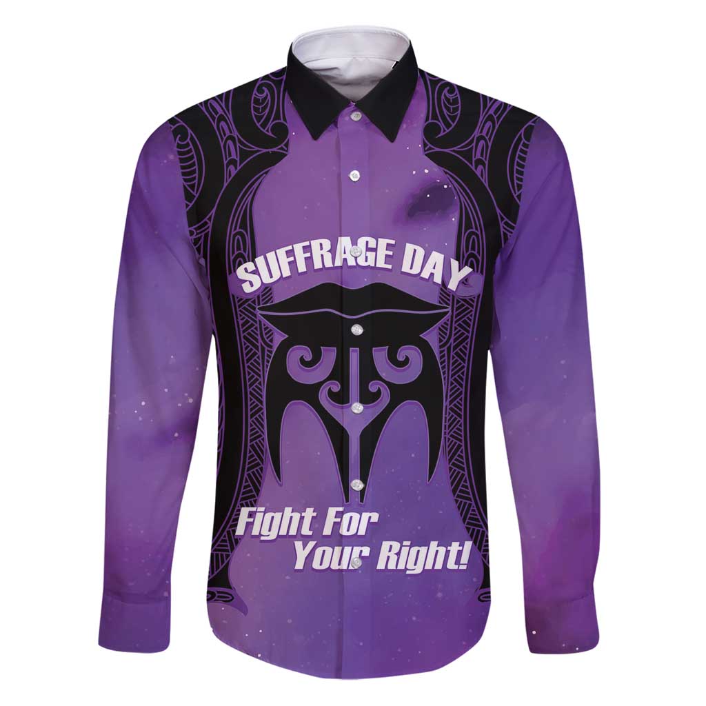 Personalised New Zealand Suffrage Day Family Matching Puletasi and Hawaiian Shirt Maori Tattoo Galaxy Vibe - Polynesian Pride