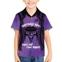 Personalised New Zealand Suffrage Day Family Matching Puletasi and Hawaiian Shirt Maori Tattoo Galaxy Vibe - Polynesian Pride