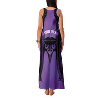 Personalised New Zealand Suffrage Day Family Matching Tank Maxi Dress and Hawaiian Shirt Maori Tattoo Galaxy Vibe - Polynesian Pride