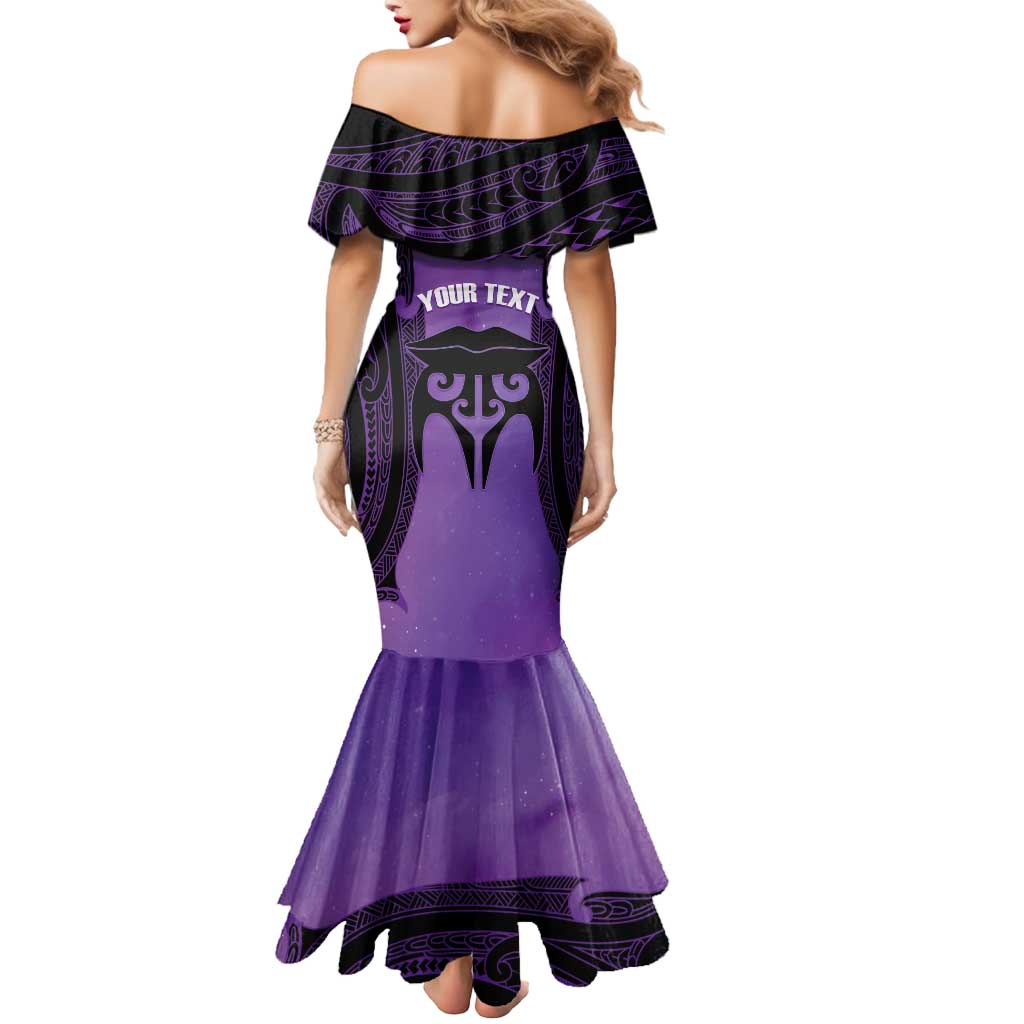 Personalised New Zealand Suffrage Day Mermaid Dress Maori Tattoo Galaxy Vibe - Polynesian Pride