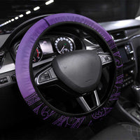 New Zealand Suffrage Day Steering Wheel Cover Maori Tattoo Galaxy Vibe - Polynesian Pride