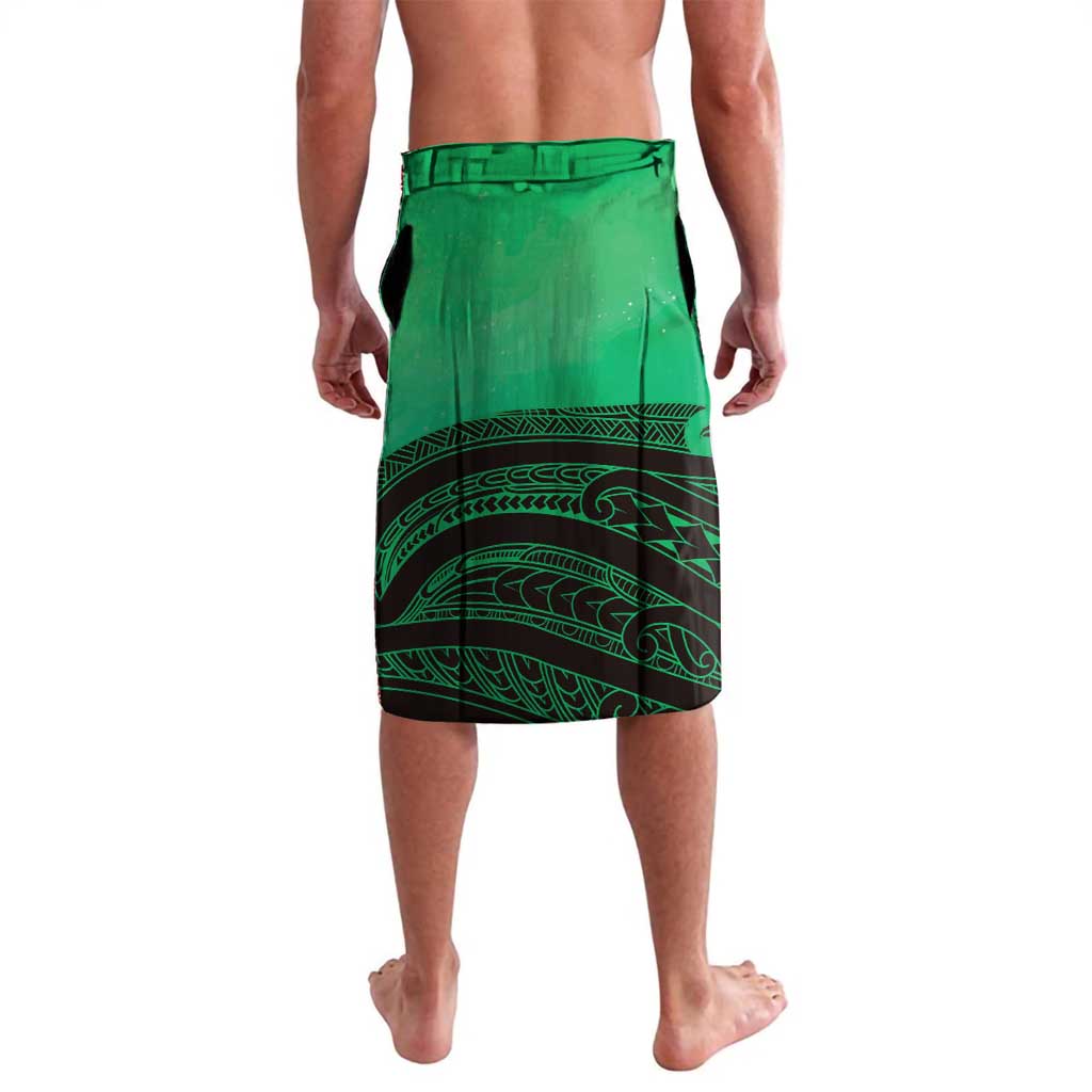 Personalised Moko Kauae New Zealand Lavalava Maori Chin Tattoo Green - Polynesian Pride