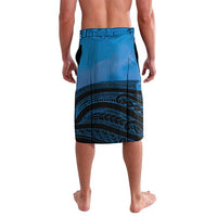 Personalised Moko Kauae New Zealand Lavalava Maori Chin Tattoo Blue - Polynesian Pride