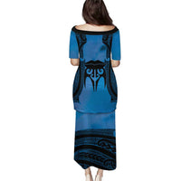 Personalised Moko Kauae New Zealand Puletasi Maori Chin Tattoo Blue - Polynesian Pride