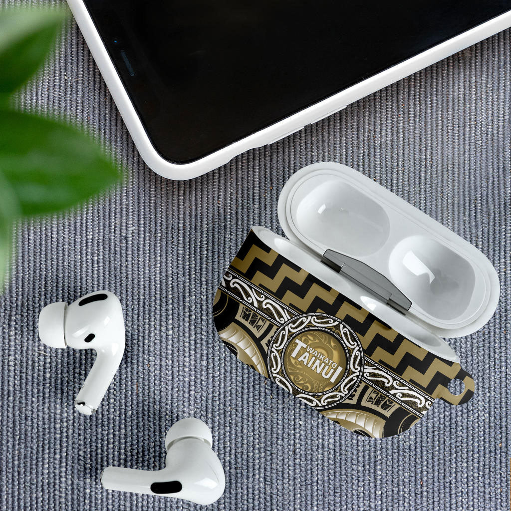 Aotearoa Waikato Tainui AirPods Case Maori Iwi Poutama Puhoro Tattoo LT14 - Polynesian Pride