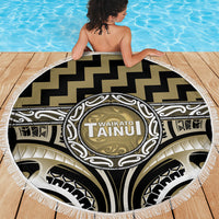 Aotearoa Waikato Tainui Beach Blanket Maori Iwi Poutama Puhoro Tattoo LT14 - Polynesian Pride
