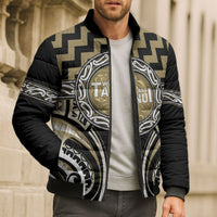 Aotearoa Waikato Tainui Personalised Bomber Puffer Jacket Maori Iwi Poutama Puhoro Tattoo LT14 - Polynesian Pride