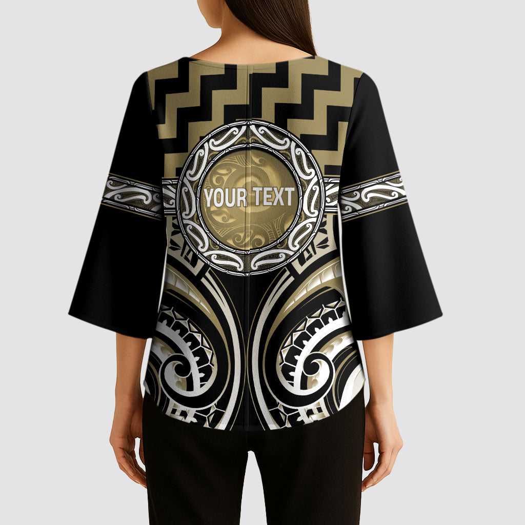 Aotearoa Waikato Tainui Personalised Kimono Sleeve Blouse Maori Iwi Poutama Puhoro Tattoo LT14 - Polynesian Pride