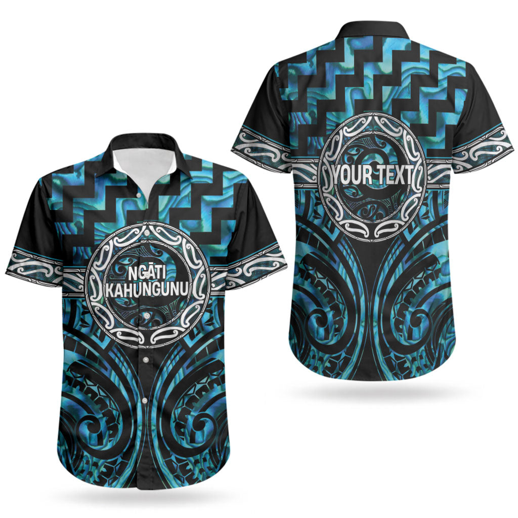 Aotearoa Ngati Kahungunu Personalised Couples Matching Off Shoulder Short Dress and Hawaiian Shirt Maori Iwi Poutama Puhoro Tattoo LT14 - Polynesian Pride