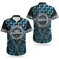 Aotearoa Ngati Kahungunu Personalised Couples Matching Tank Maxi Dress and Hawaiian Shirt Maori Iwi Poutama Puhoro Tattoo LT14 - Polynesian Pride