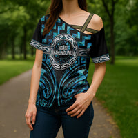 Aotearoa Ngati Kahungunu Personalised Cross Shoulder Shirt Maori Iwi Poutama Puhoro Tattoo LT14 - Polynesian Pride