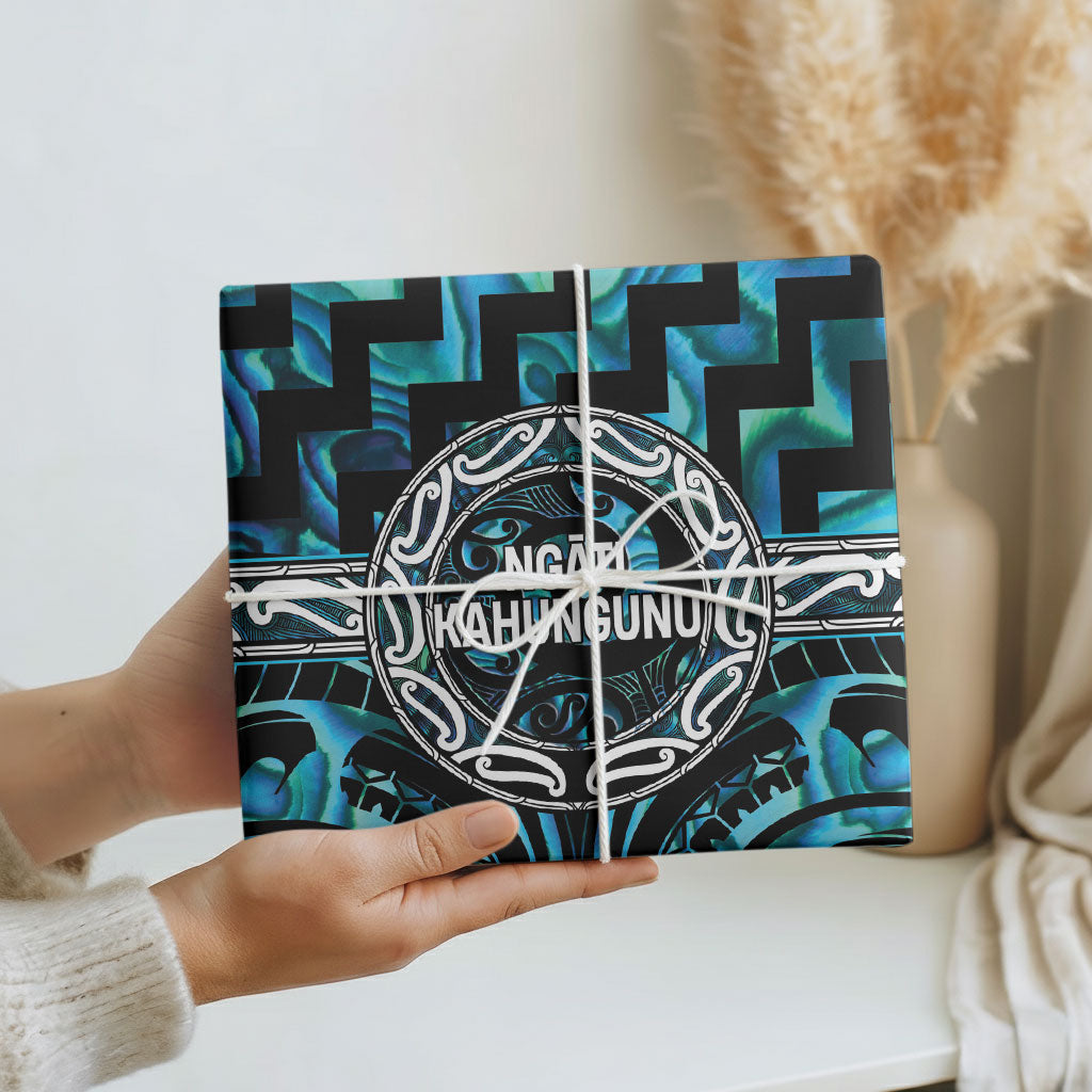 Aotearoa Ngati Kahungunu Wrapping Paper Maori Iwi Poutama Puhoro Tattoo LT14 - Polynesian Pride