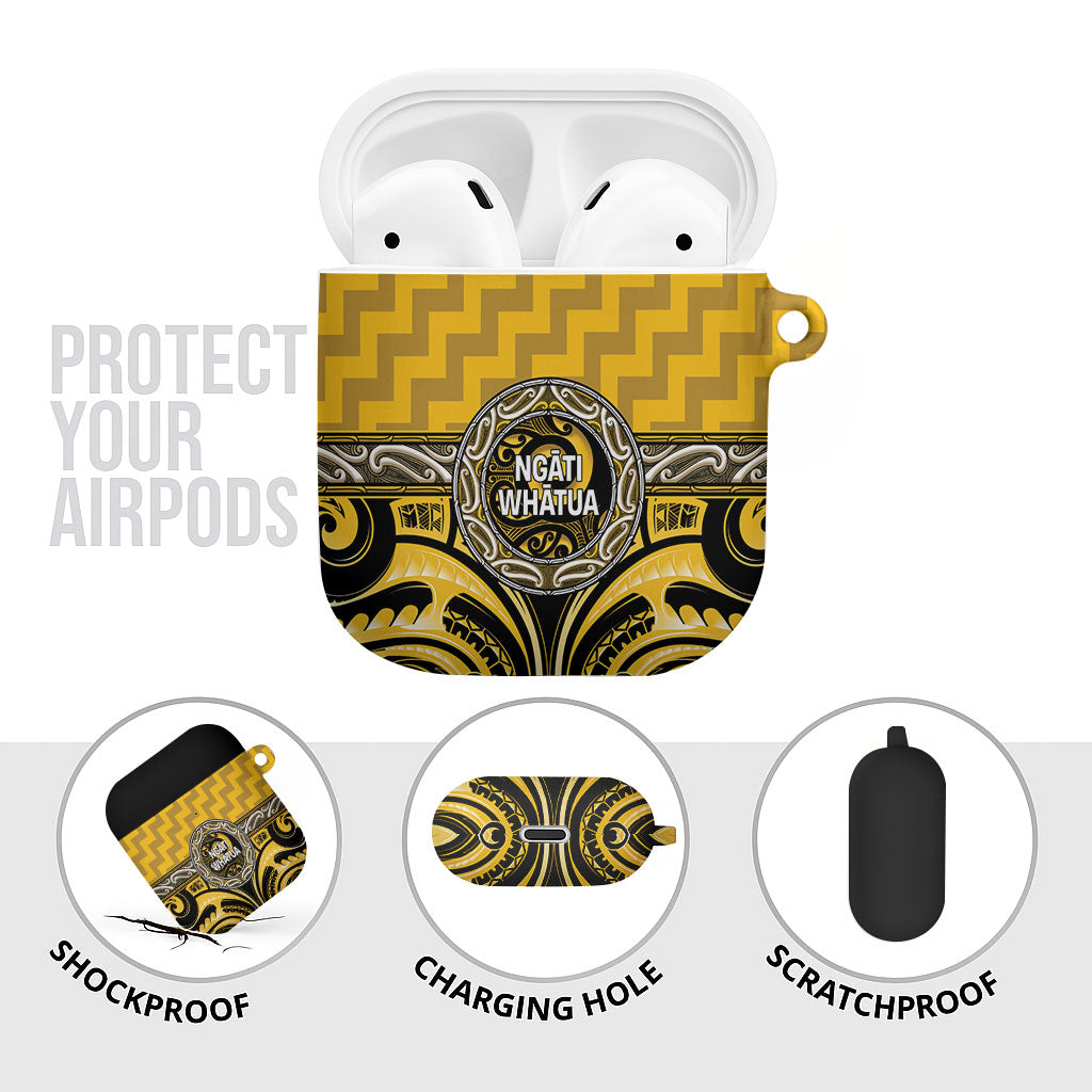 Aotearoa Ngati Whatua AirPods Case Maori Iwi Poutama Puhoro Tattoo LT14 - Polynesian Pride