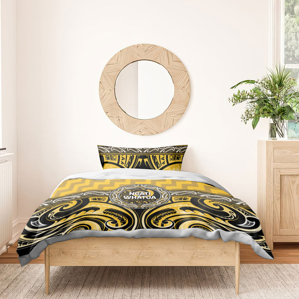 Aotearoa Ngati Whatua Bedding Set Maori Iwi Poutama Puhoro Tattoo LT14 - Polynesian Pride