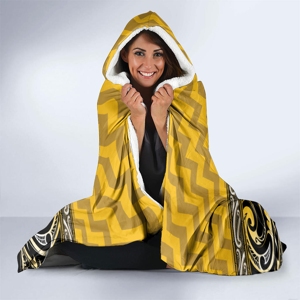 Aotearoa Ngati Whatua Hooded Blanket Maori Iwi Poutama Puhoro Tattoo LT14 - Polynesian Pride