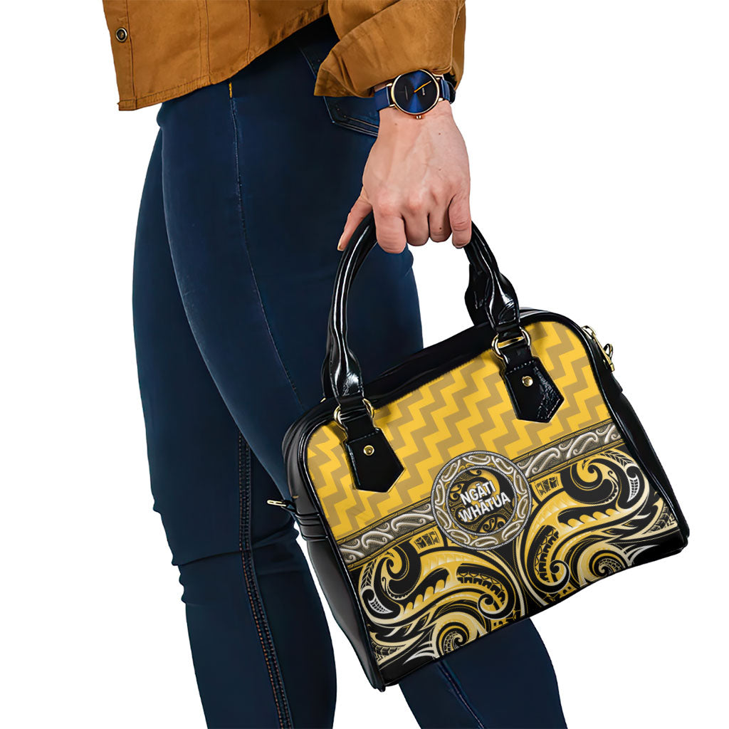Aotearoa Ngati Whatua Shoulder Handbag Maori Iwi Poutama Puhoro Tattoo LT14 - Polynesian Pride