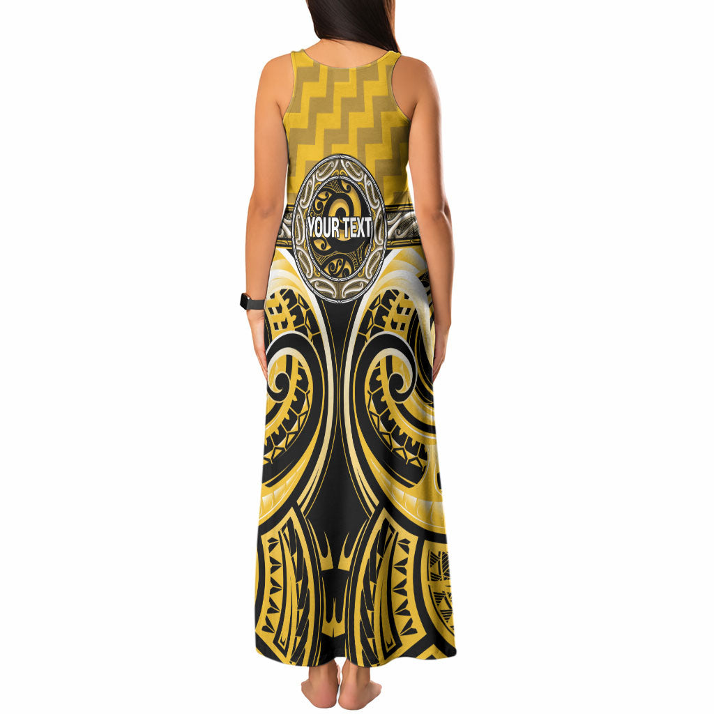 Aotearoa Ngati Whatua Personalised Tank Maxi Dress Maori Iwi Poutama Puhoro Tattoo LT14 - Polynesian Pride