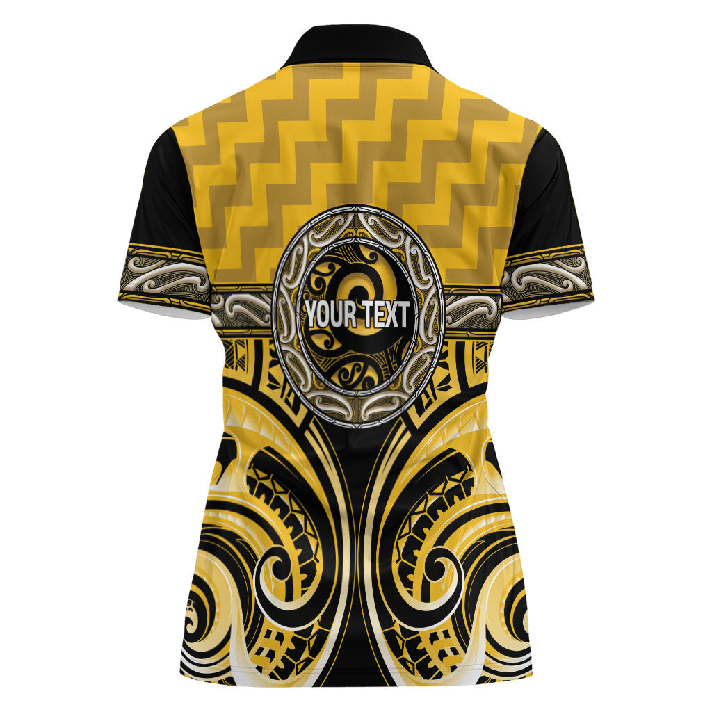 Aotearoa Ngati Whatua Personalised Women Polo Shirt Maori Iwi Poutama Puhoro Tattoo LT14 - Polynesian Pride
