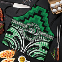 Aotearoa Ngati Maniapoto Apron Maori Iwi Poutama Puhoro Tattoo LT14 Green - Polynesian Pride