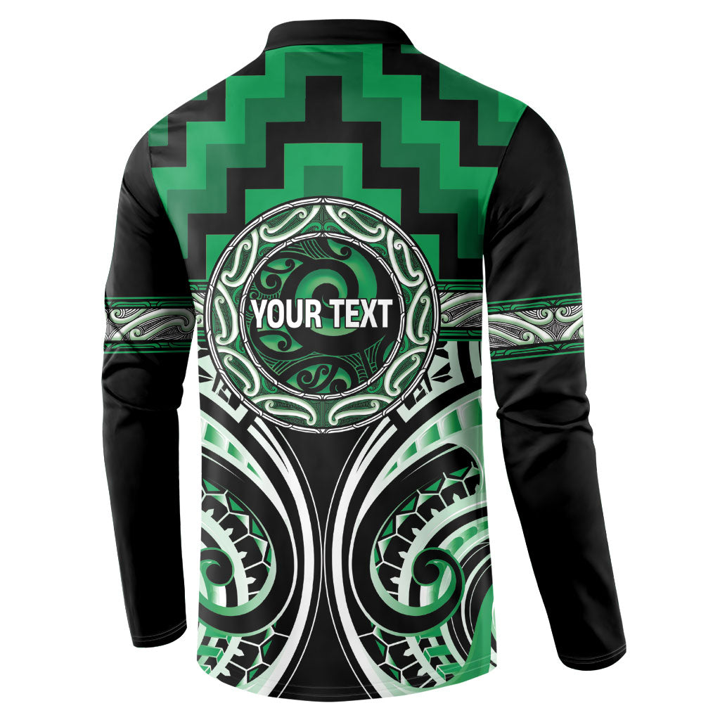 Aotearoa Ngati Maniapoto Personalised Button Sweatshirt Maori Iwi Poutama Puhoro Tattoo LT14 - Polynesian Pride