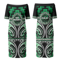 Aotearoa Ngati Maniapoto Personalised Couples Matching Puletasi and Hawaiian Shirt Maori Iwi Poutama Puhoro Tattoo LT14 - Polynesian Pride