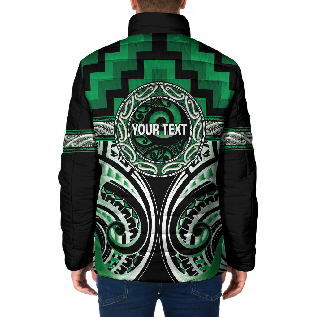 Aotearoa Ngati Maniapoto Personalised Padded Jacket Maori Iwi Poutama Puhoro Tattoo LT14 - Polynesian Pride