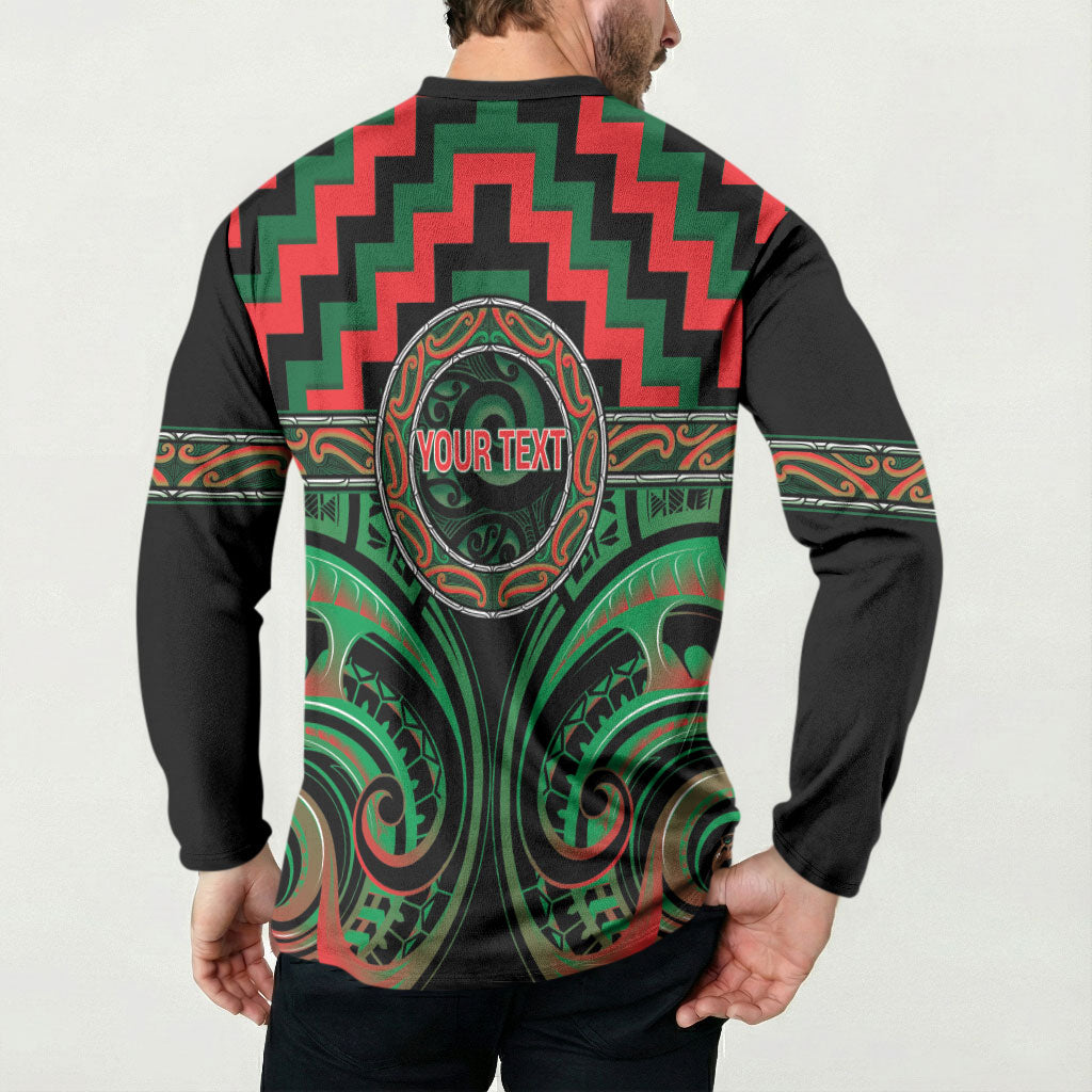 Aotearoa Ngai Tuhoe Personalised Button Sweatshirt Maori Iwi Poutama Puhoro Tattoo LT14 - Polynesian Pride