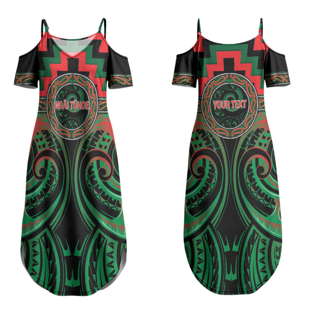 Aotearoa Ngai Tuhoe Personalised Couples Matching Summer Maxi Dress and Hawaiian Shirt Maori Iwi Poutama Puhoro Tattoo LT14 - Polynesian Pride