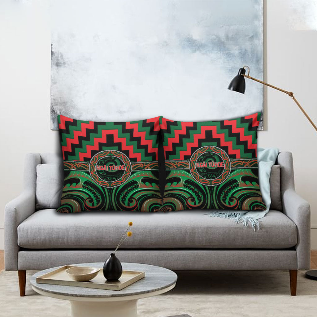 Aotearoa Ngai Tuhoe Pillow Cover Maori Iwi Poutama Puhoro Tattoo LT14 - Polynesian Pride