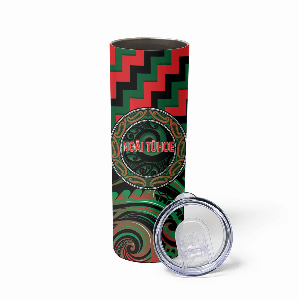 Aotearoa Ngai Tuhoe Personalised Skinny Tumbler Maori Iwi Poutama Puhoro Tattoo LT14 - Polynesian Pride