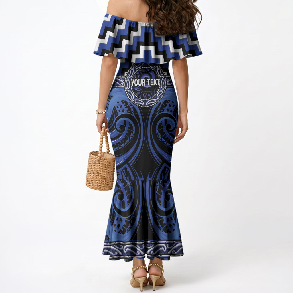 Aotearoa Ngati Tuwharetoa Personalised Mermaid Dress Maori Iwi Poutama Puhoro Tattoo LT14 - Polynesian Pride