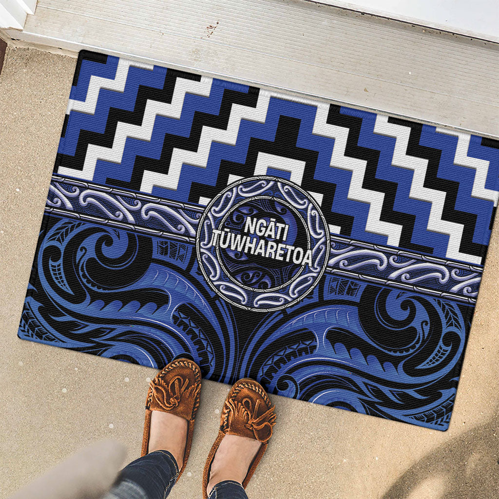 Aotearoa Ngati Tuwharetoa Rubber Doormat Maori Iwi Poutama Puhoro Tattoo LT14 - Polynesian Pride