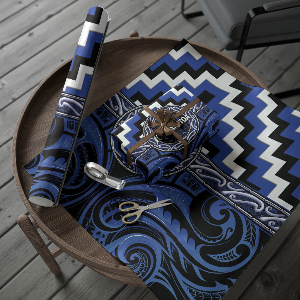 Aotearoa Ngati Tuwharetoa Wrapping Paper Maori Iwi Poutama Puhoro Tattoo LT14 - Polynesian Pride