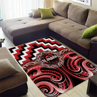 Aotearoa Te Arawa Area Rug Maori Iwi Poutama Puhoro Tattoo LT14 - Polynesian Pride