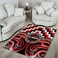 Aotearoa Te Arawa Area Rug Maori Iwi Poutama Puhoro Tattoo LT14 - Polynesian Pride