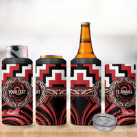 Aotearoa Te Arawa Personalised 4 in 1 Can Cooler Tumbler Maori Iwi Poutama Puhoro Tattoo LT14 - Polynesian Pride