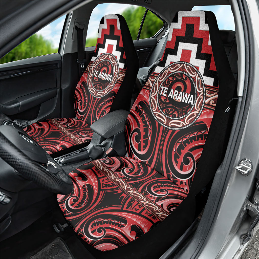 Aotearoa Te Arawa Car Seat Cover Maori Iwi Poutama Puhoro Tattoo LT14 - Polynesian Pride