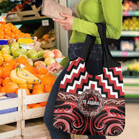 Aotearoa Te Arawa Grocery Bag Maori Iwi Poutama Puhoro Tattoo LT14 - Polynesian Pride