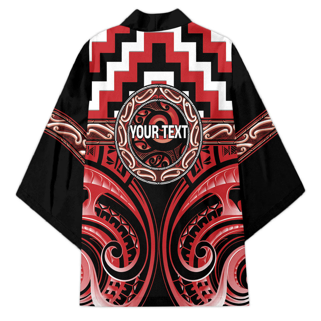 Aotearoa Te Arawa Personalised Kimono Maori Iwi Poutama Puhoro Tattoo LT14 - Polynesian Pride