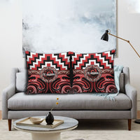 Aotearoa Te Arawa Pillow Cover Maori Iwi Poutama Puhoro Tattoo LT14 - Polynesian Pride