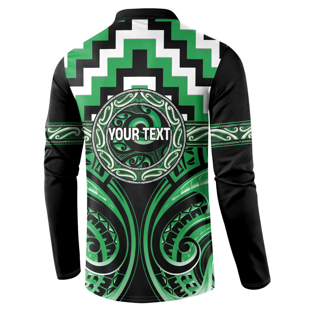 Aotearoa Ngai Tahu Personalised Button Sweatshirt Maori Iwi Poutama Puhoro Tattoo LT14 - Polynesian Pride