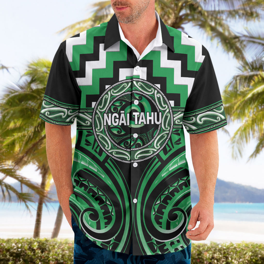 Aotearoa Ngai Tahu Personalised Hawaiian Shirt Maori Iwi Poutama Puhoro Tattoo LT14 - Polynesian Pride
