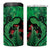 New Zealand Gecko Christmas 4 in 1 Can Cooler Tumbler Meri Kirihimete Paua Shell Mix Pohutukawa