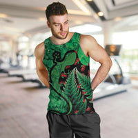 New Zealand Gecko Christmas Men Tank Top Meri Kirihimete Paua Shell Mix Pohutukawa