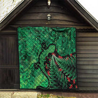 New Zealand Gecko Christmas Quilt Meri Kirihimete Paua Shell Mix Pohutukawa LT14 - Polynesian Pride
