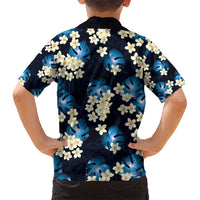 Blue Tropical Hawaii Hawaiian Shirt Seamless Monstera Plumeria Hawaiian Pattern - Polynesian Pride