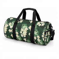 Green Tropical Hawaii Duffle Bag Seamless Monstera Plumeria Hawaiian Pattern LT14 - Polynesian Pride