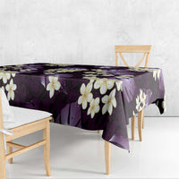 Purple Tropical Hawaii Tablecloth Seamless Monstera Plumeria Hawaiian Pattern - Polynesian Pride